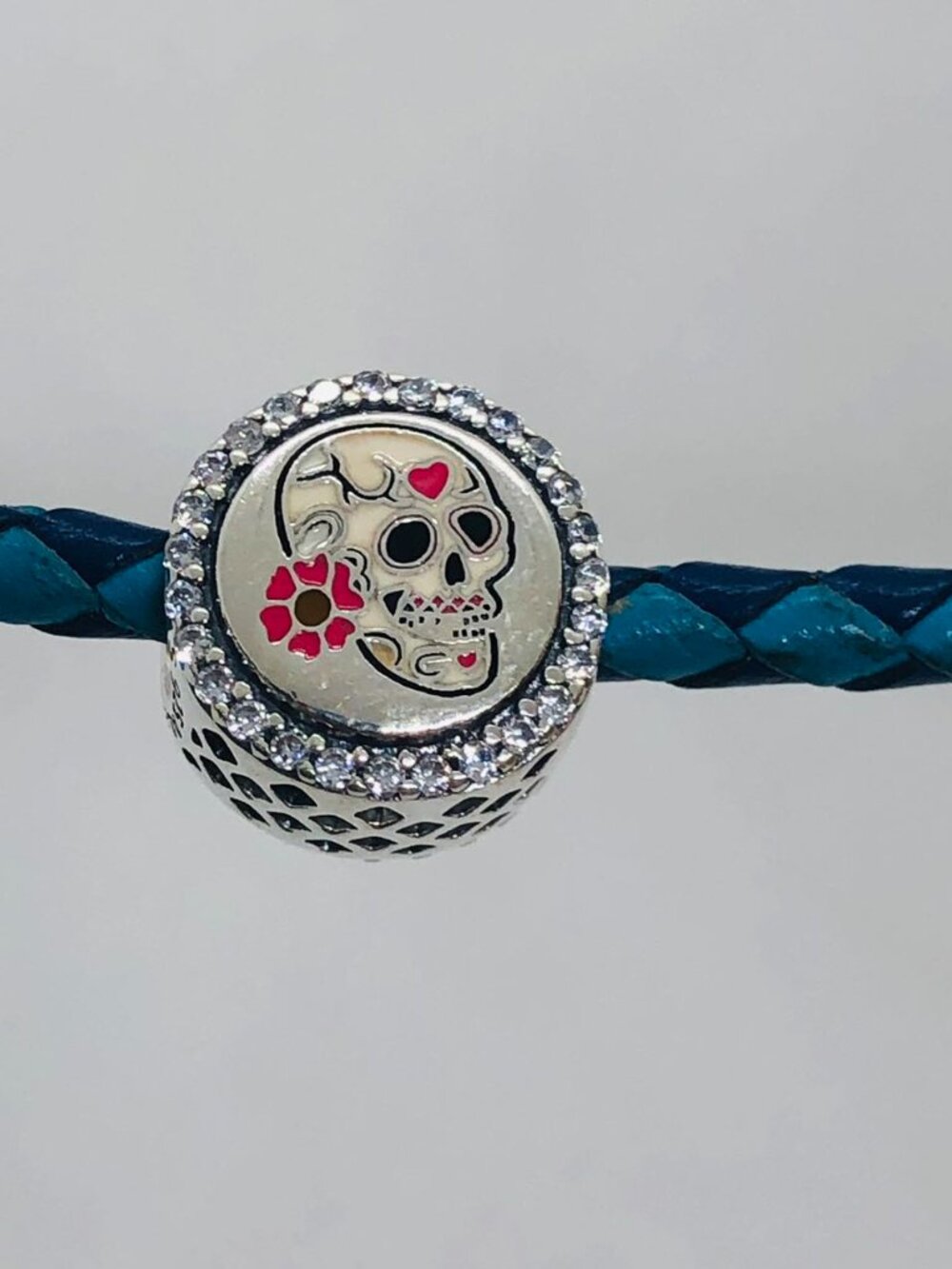 ✨✨Pandora White Sugar Skull Charm HALLOWEEN bead Charm